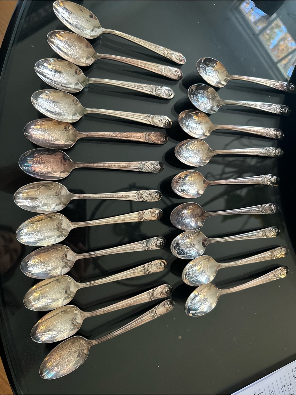 Vintage Wm Rogers IS Silverplate US President Commemorative Spoon Lot of 21